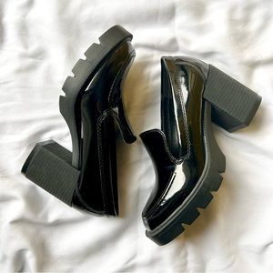 SOLD - Blondo Waterproof Block Heel Loafers Mules